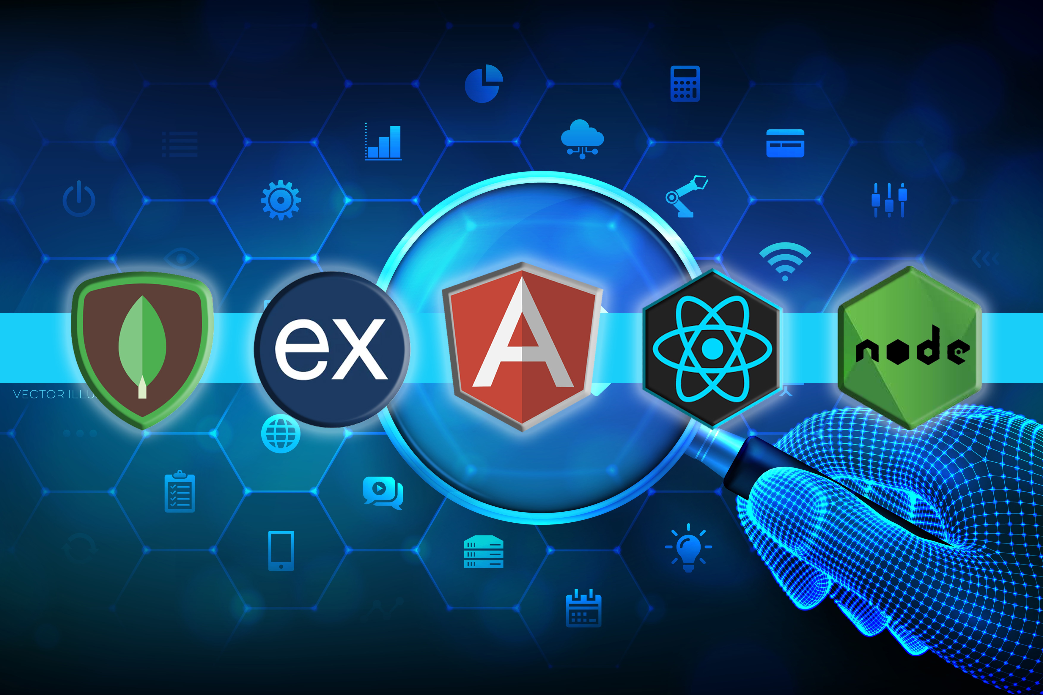 Web development course concept image